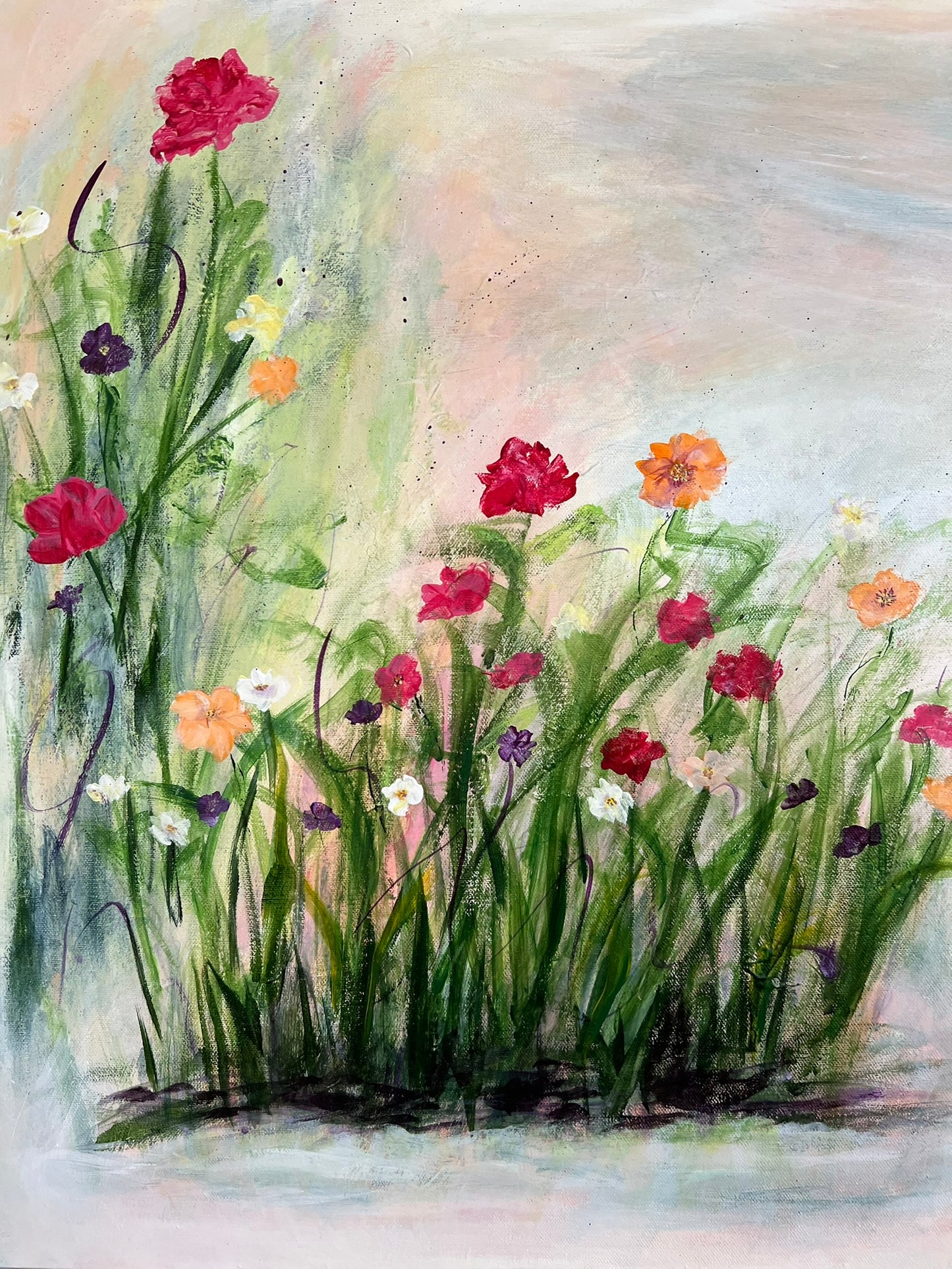 Flowers by the Pond
