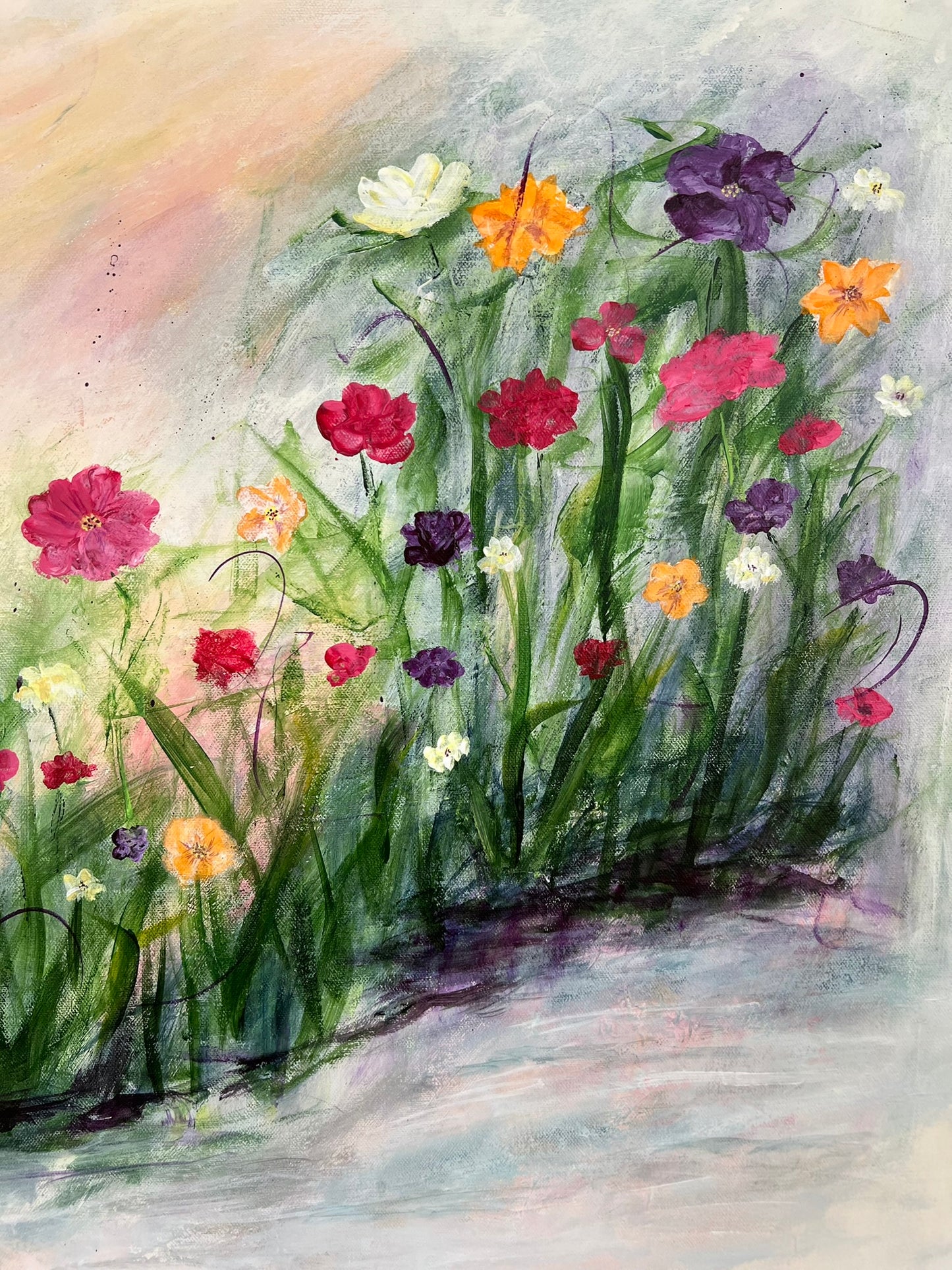 Flowers by the Pond