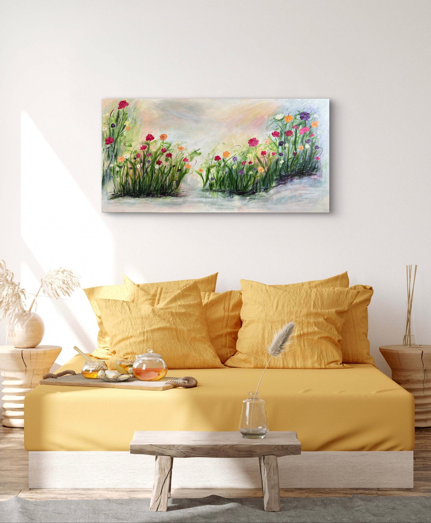 Flowers by the Pond (SOLD)