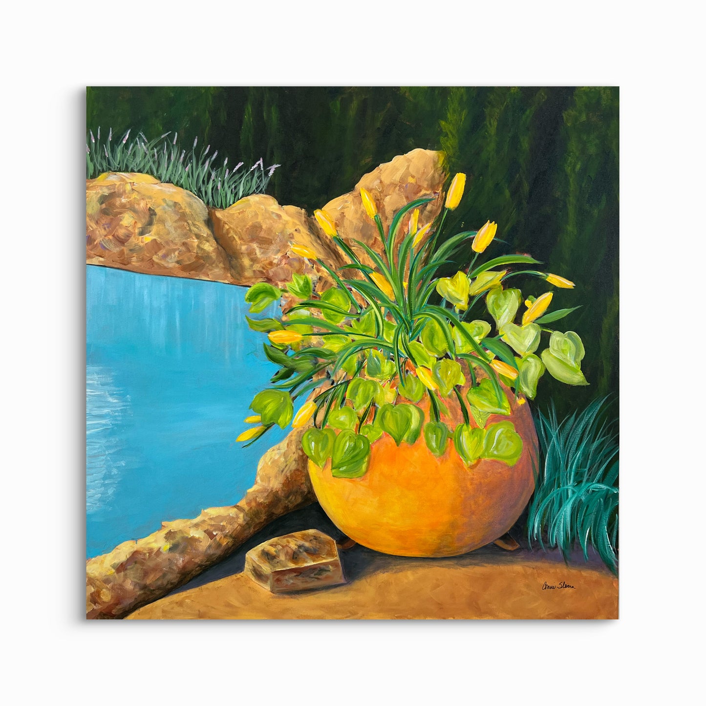 Flowers by the Pool