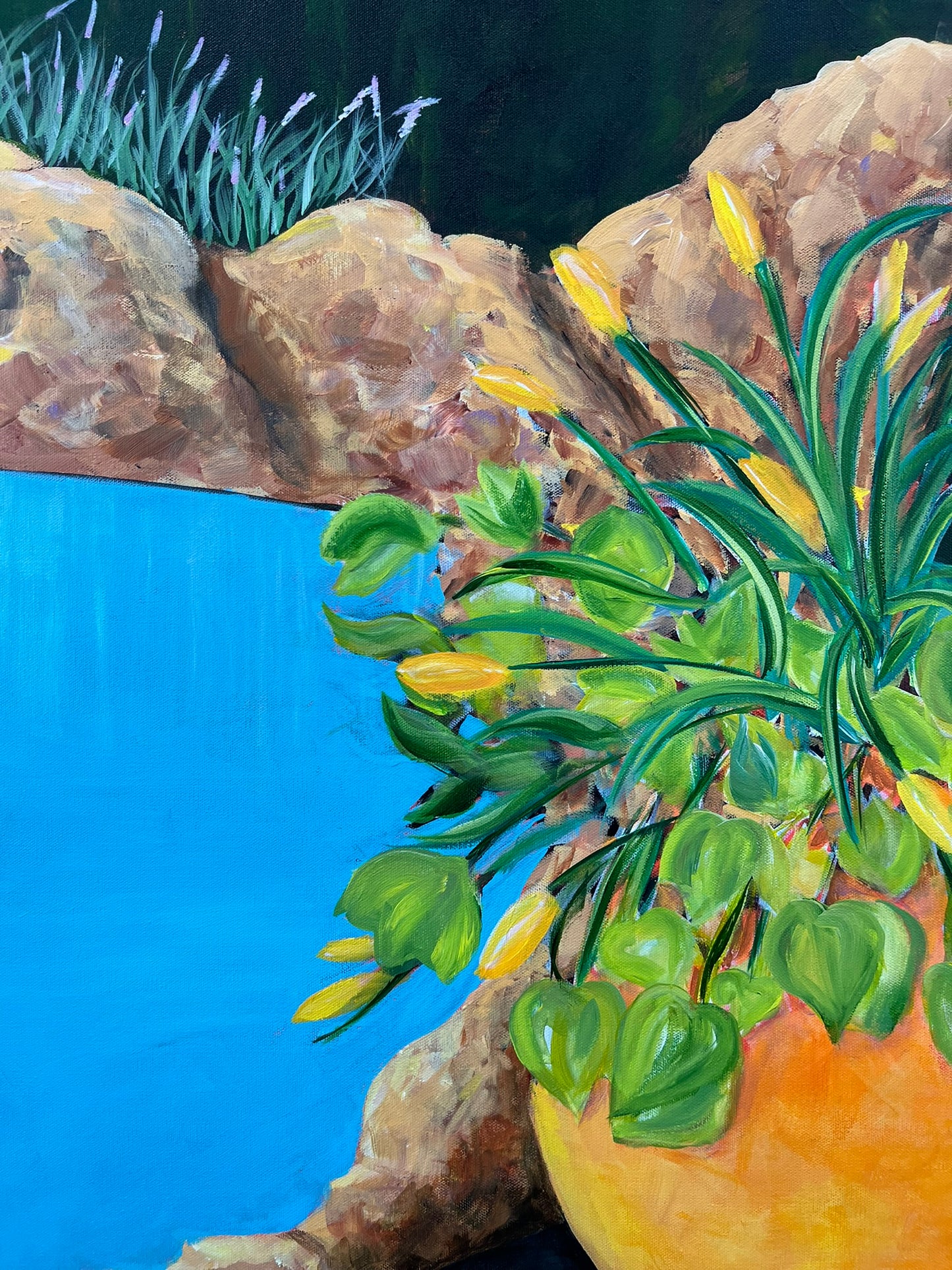 Flowers by the Pool