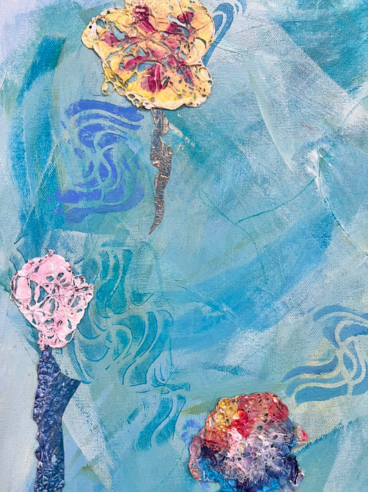 Found Flowers-Blue