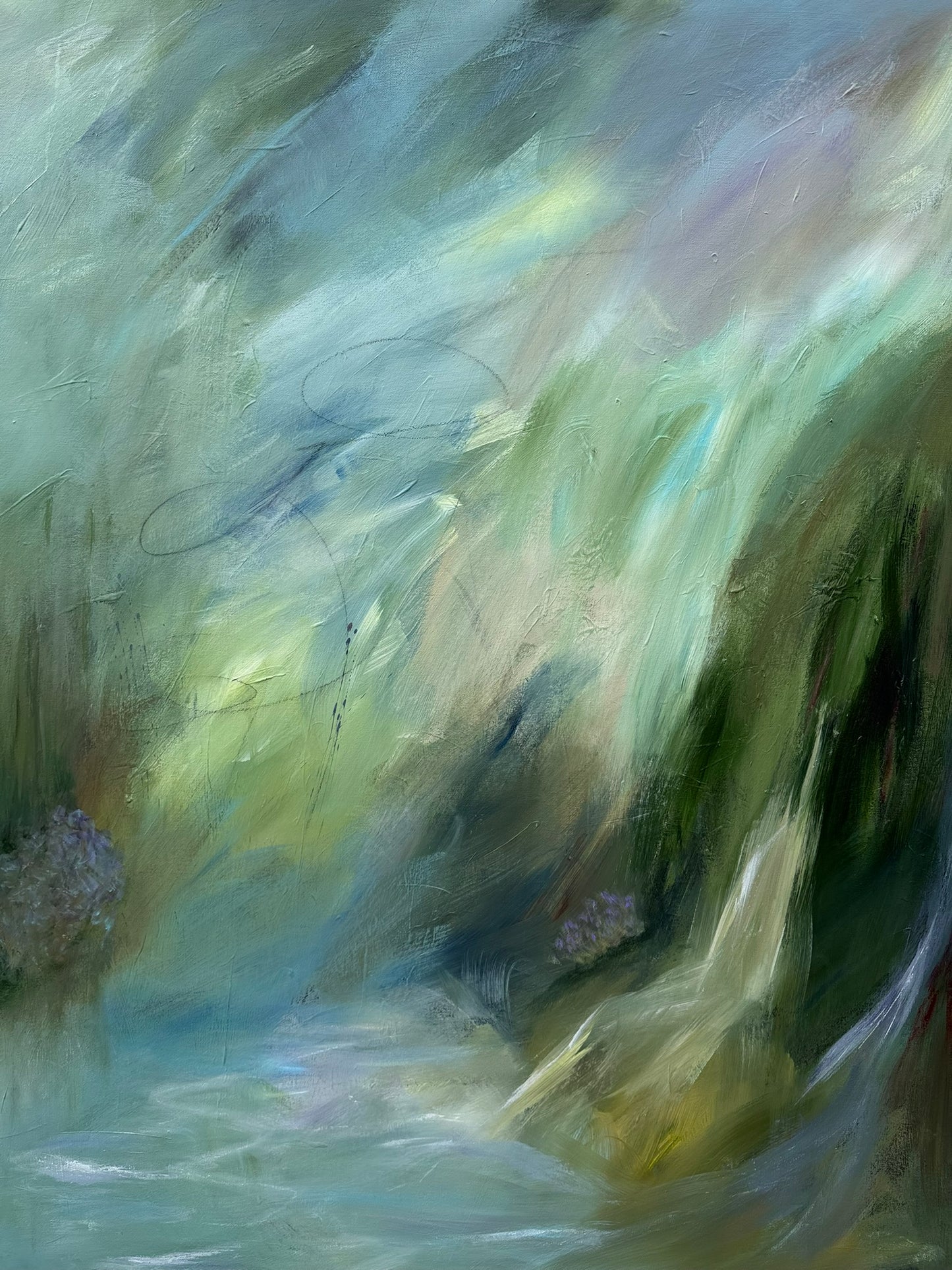 Flowers by the Pond