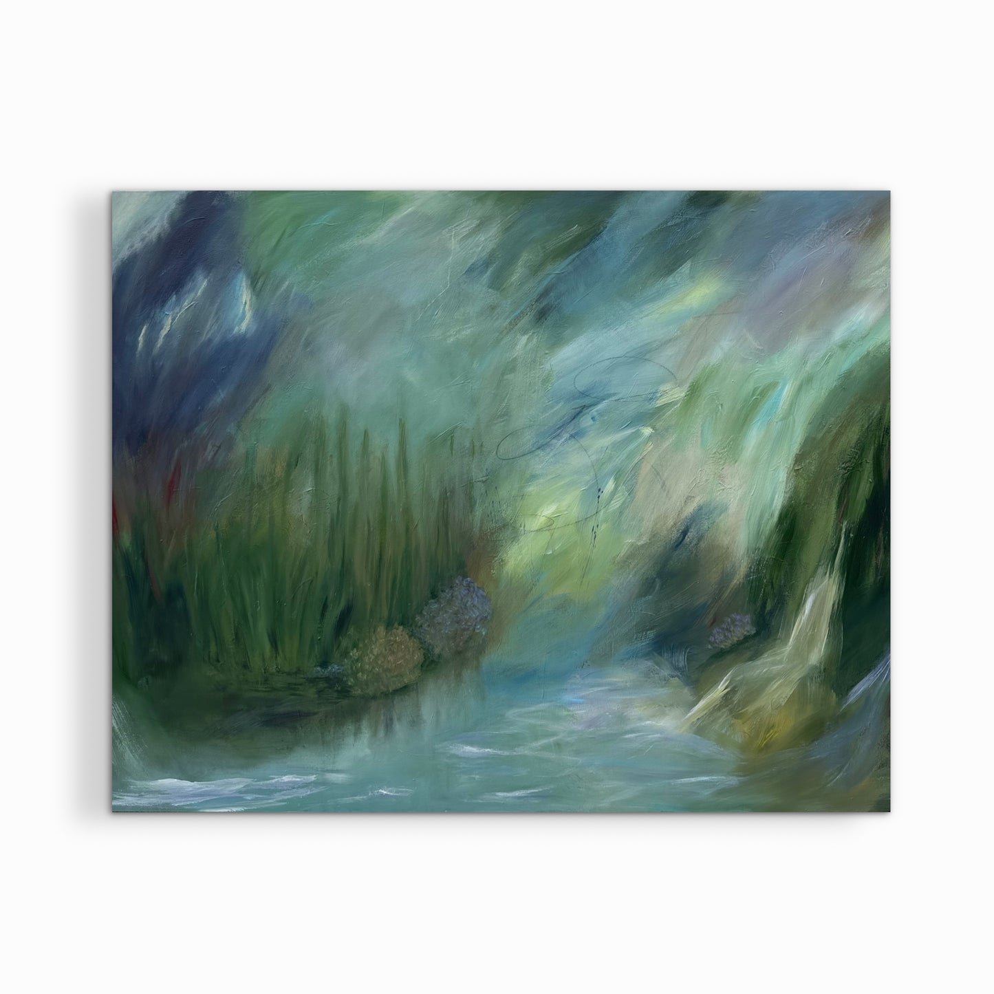Flowers by the Pond